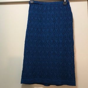 Crochet -Style Midi Skirt